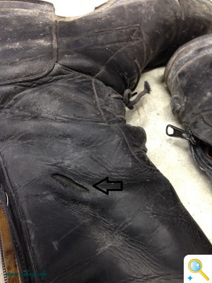 乗馬ブーツの修理