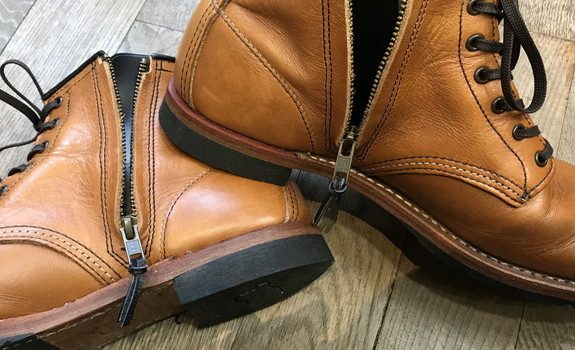 ブーツファスナー取り付け 靴とbagの本格修理アトリエ神戸住吉山の手緋色舘 ページ 2