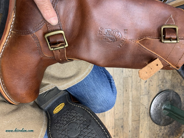 Red Wingとchippewa ブーツ エンジニアなどのファスナー取付＆ソール交換