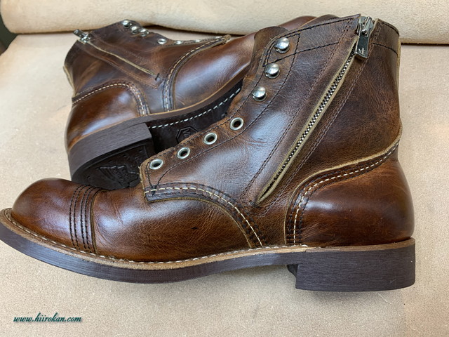 Red Wingとchippewa ブーツ エンジニアなどのファスナー取付＆ソール交換